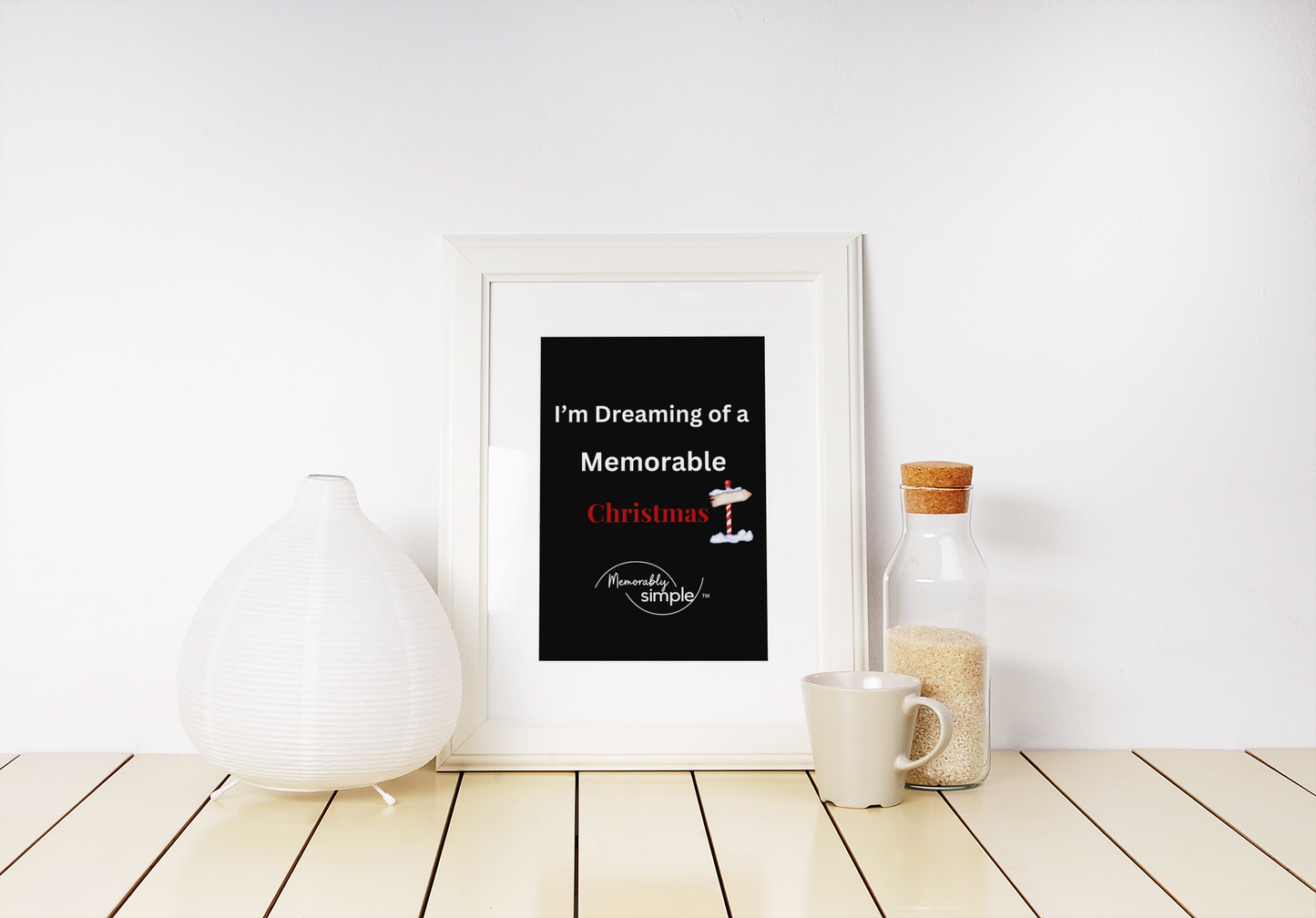 Dreaming of a Memorable Christmas — Black Poster