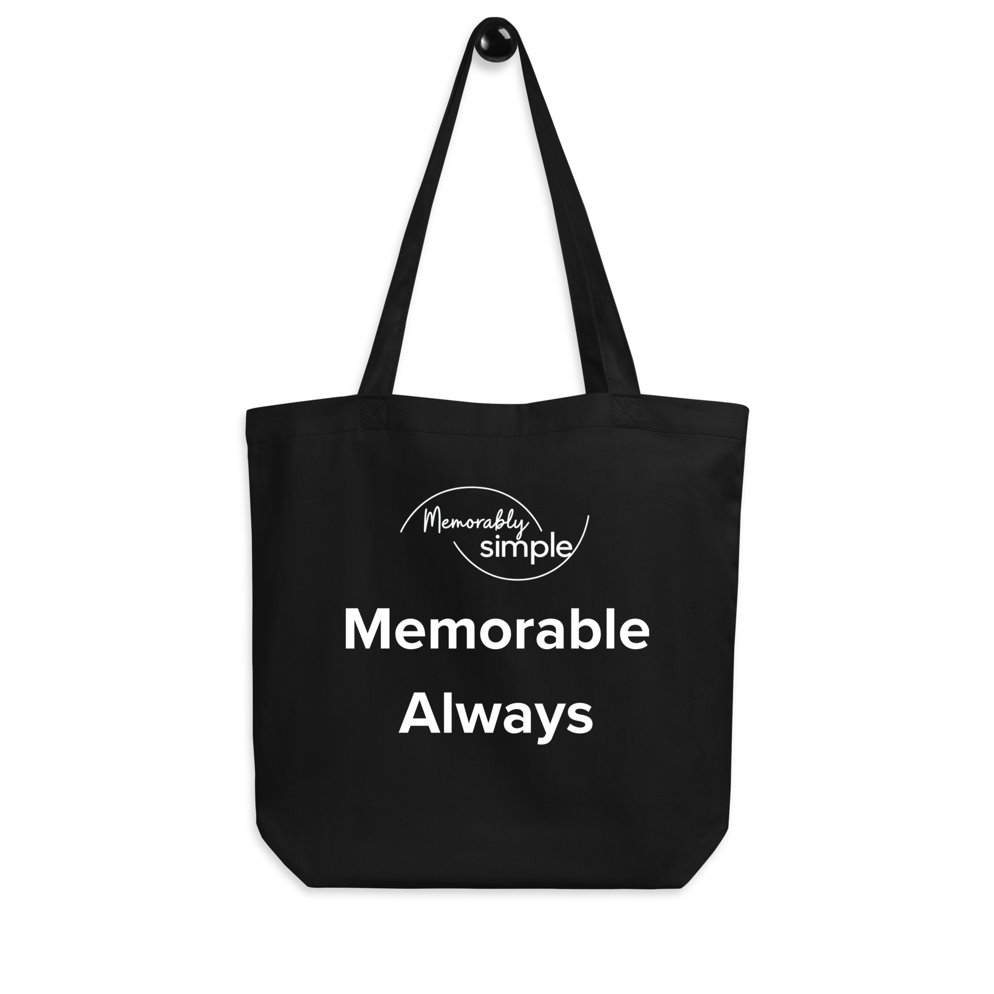 Memorable Always™ Inspirational Quote Tote Bag | Minimalist Everyday Carry | Empowering Canvas Bag for Women