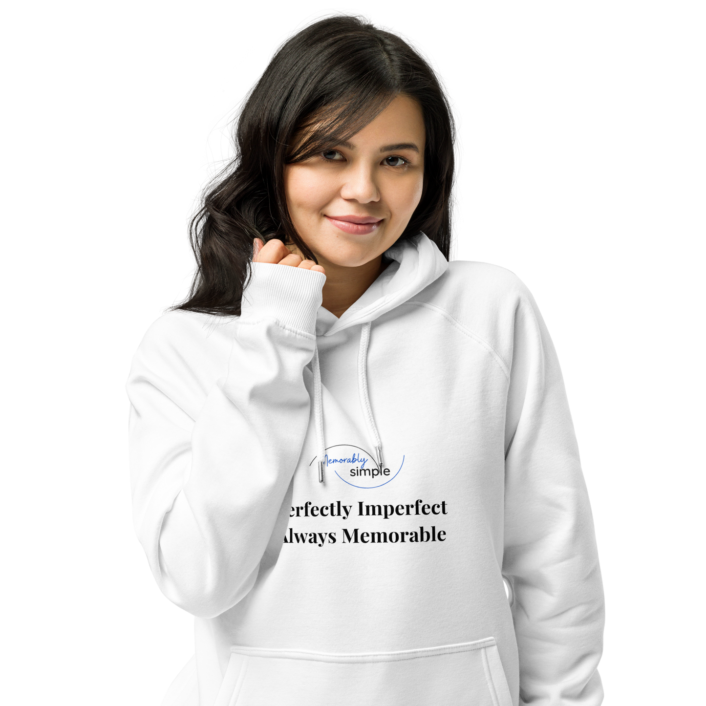 Perfectly Imperfect™ Motivational Hoodie | Minimalist Inspirational Quote Sweatshirt | Empowering Everyday Wear for Women