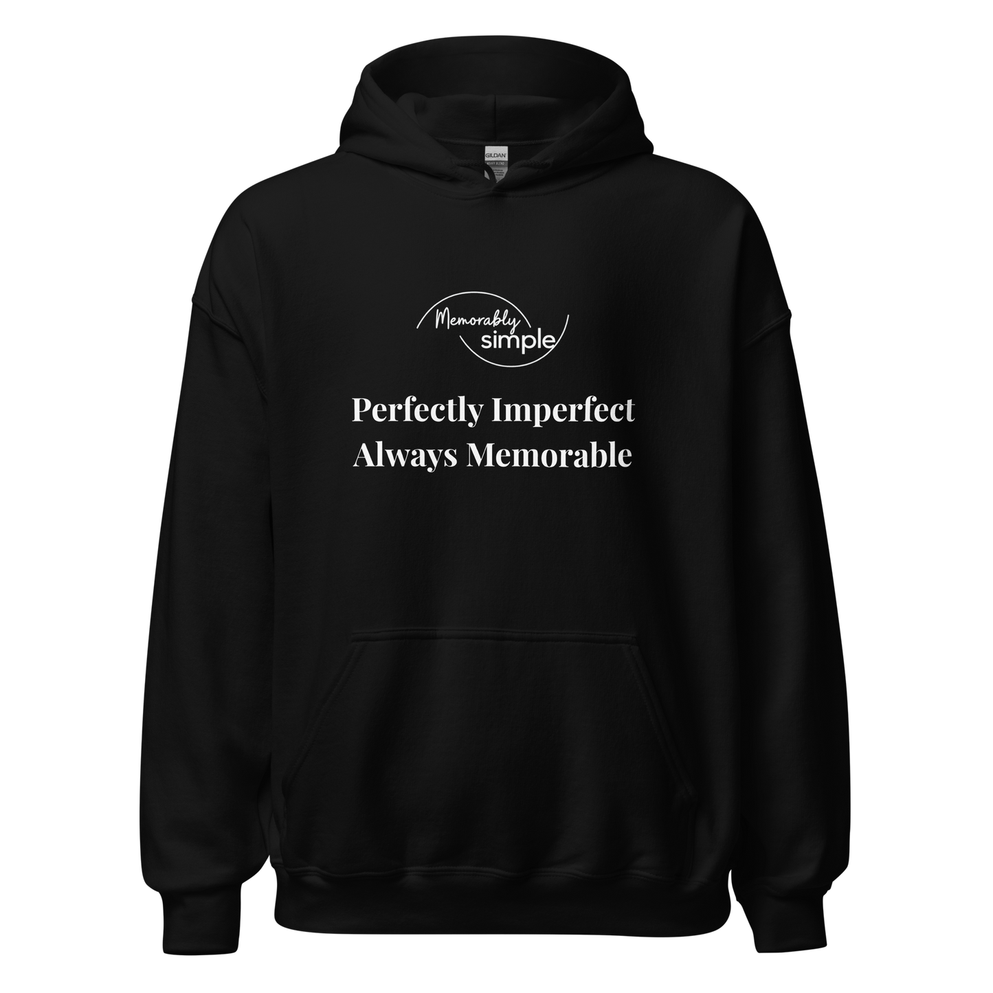 Perfectly Imperfect™ Motivational Hoodie | Minimalist Inspirational Quote Sweatshirt | Empowering Everyday Wear for Women