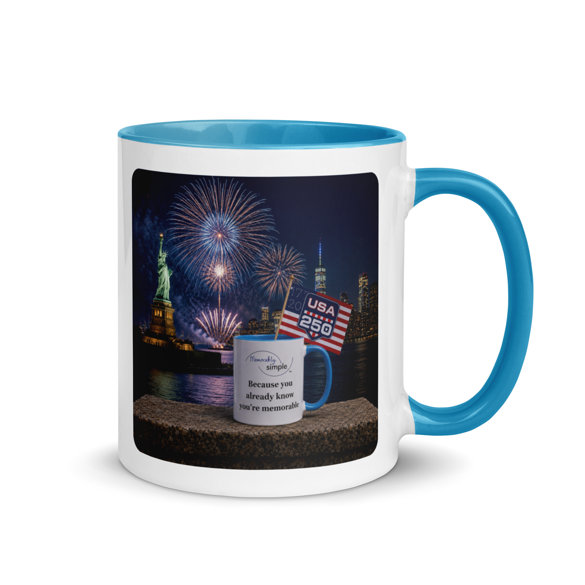 America 250: Statue of Liberty Fireworks Mug