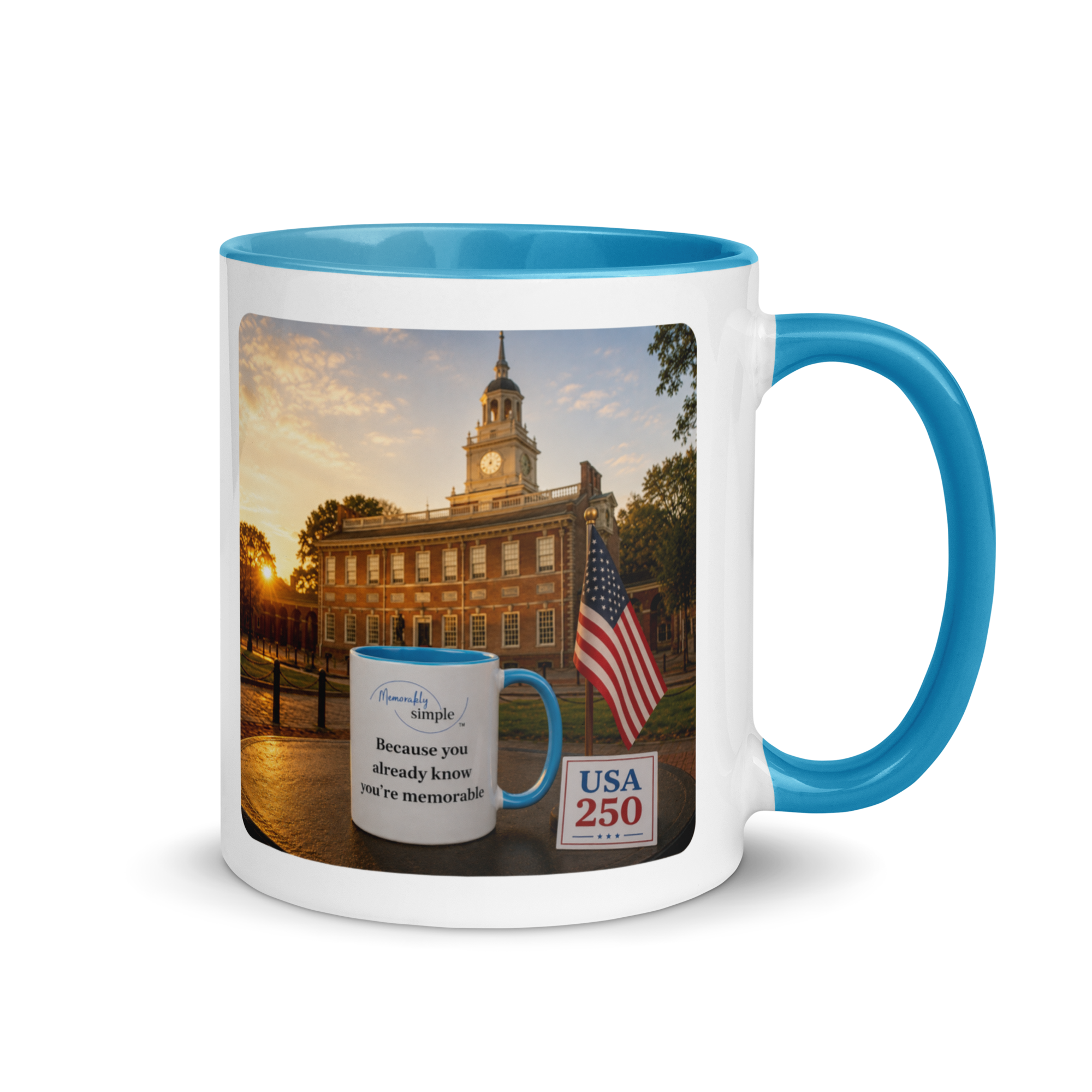 America 250: Independence Hall Sunrise Mug