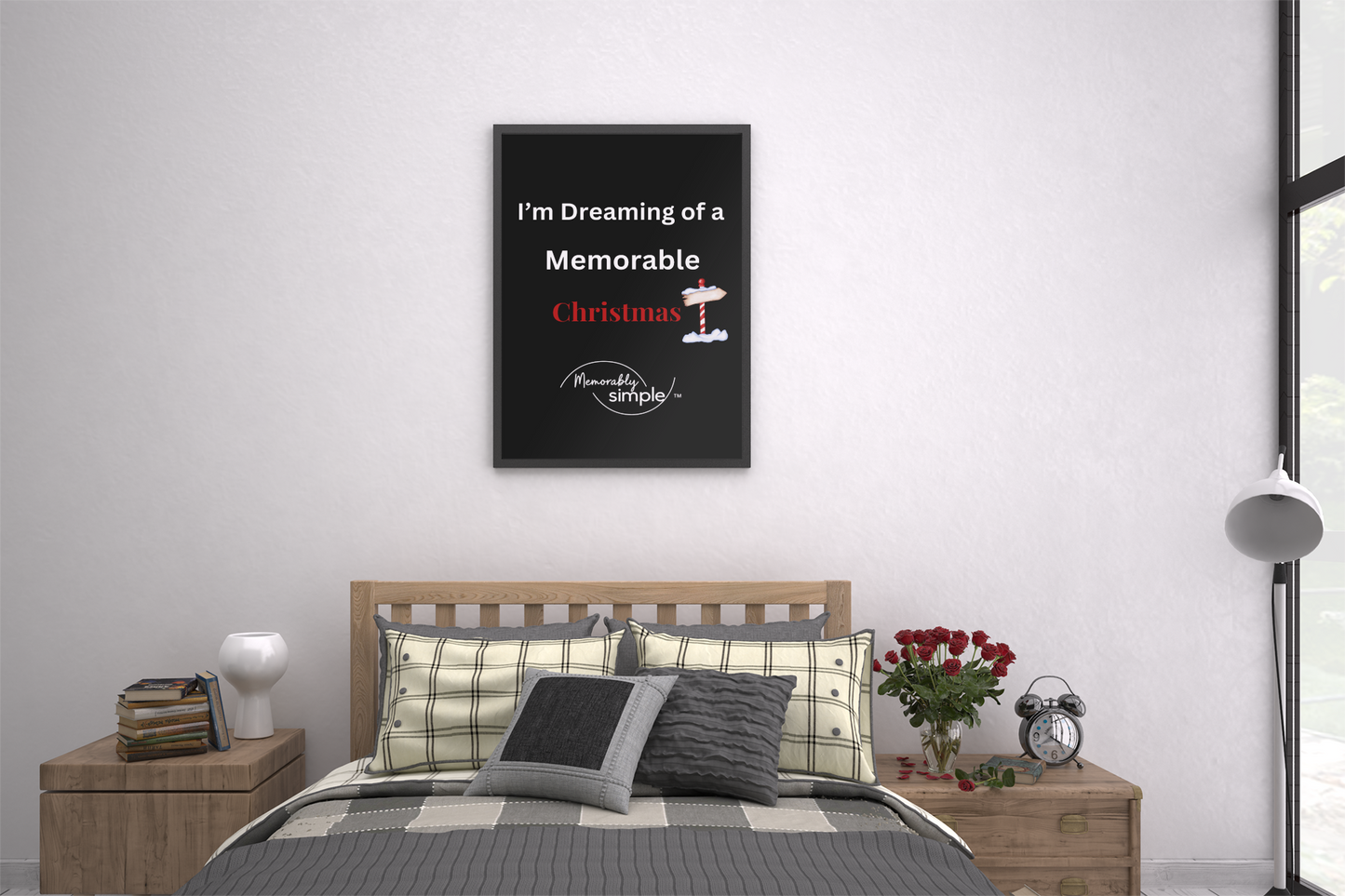 Dreaming of a Memorable Christmas — Black Poster