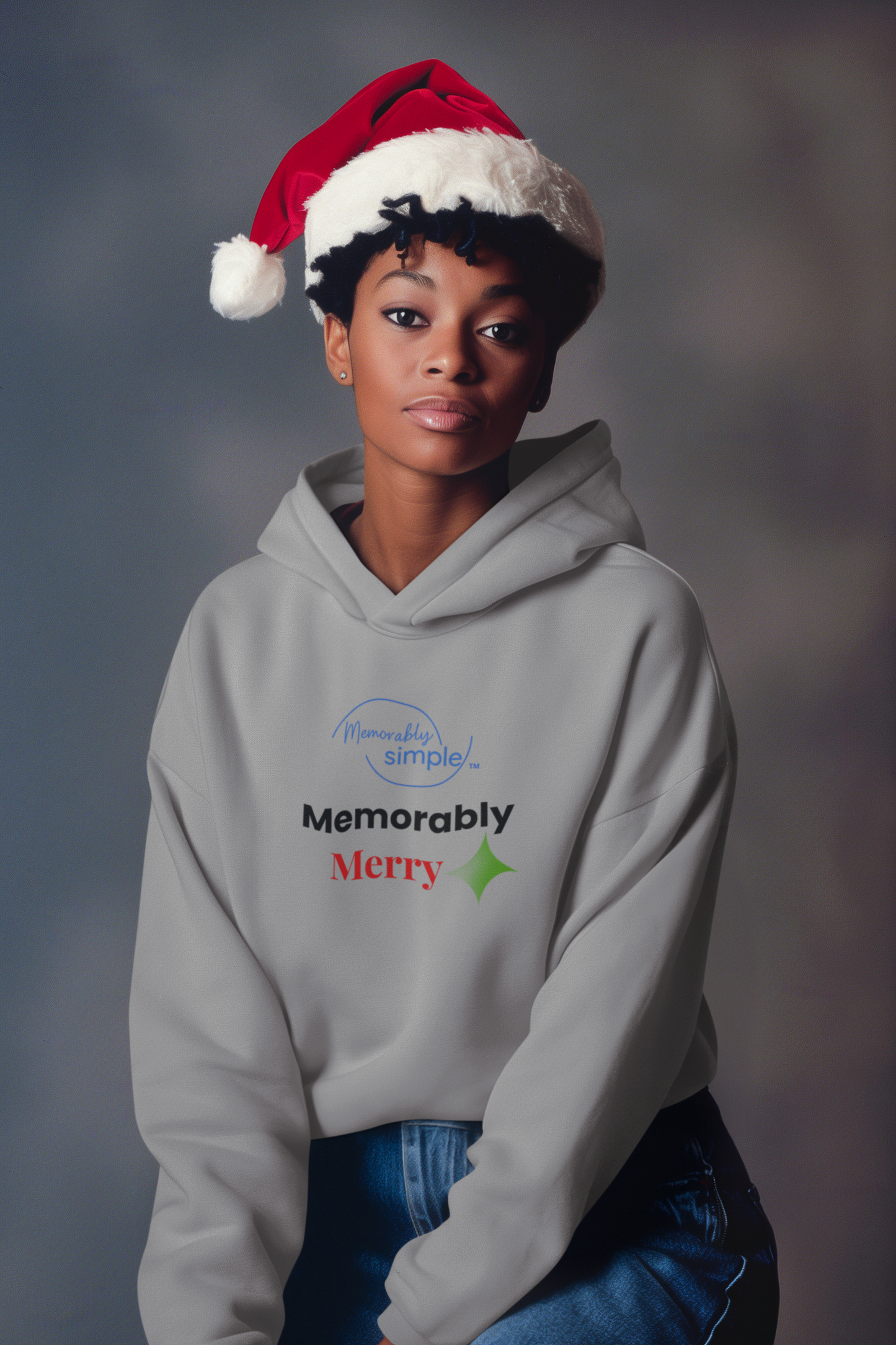 Memorably Merry Hoodie (Sport Gray)