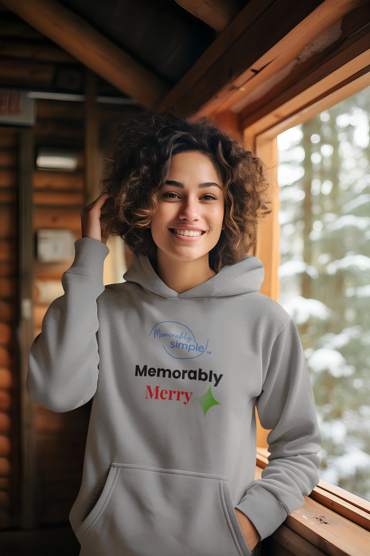 Memorably Merry Hoodie (Sport Gray)