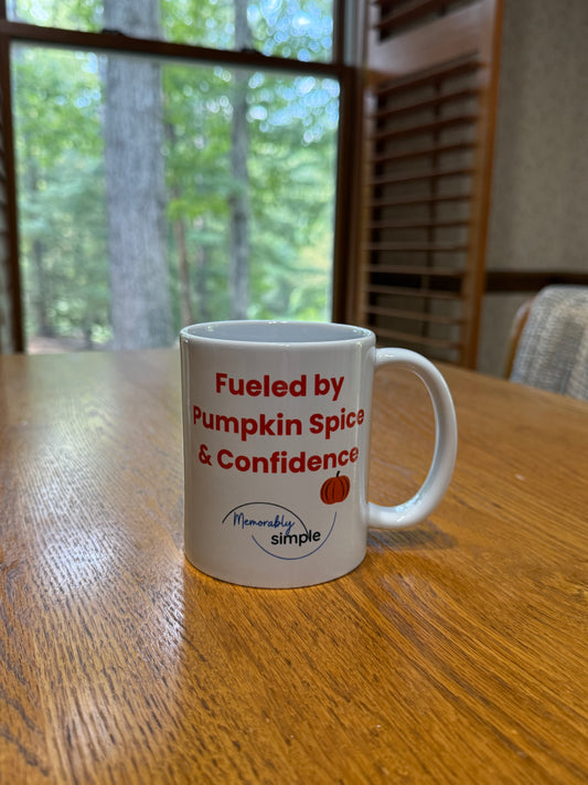 Pumpkin Spice & Confidence Mug