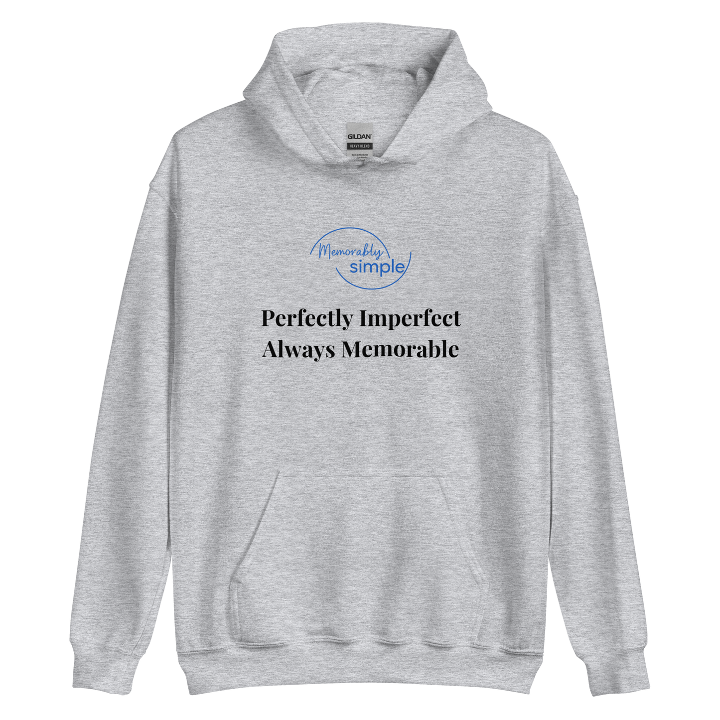 Perfectly Imperfect™ Motivational Hoodie | Minimalist Inspirational Quote Sweatshirt | Empowering Everyday Wear for Women