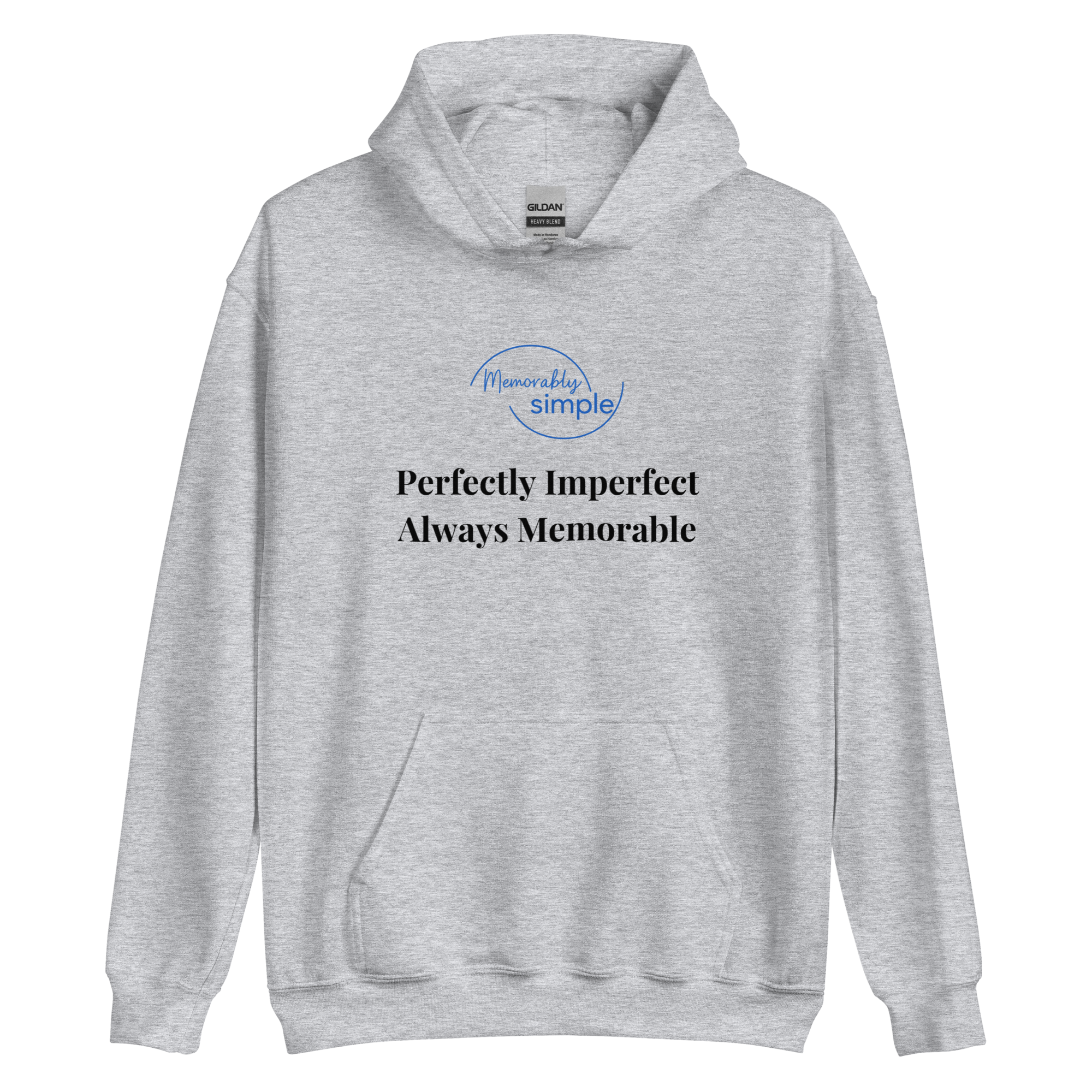 Perfectly Imperfect™ Motivational Hoodie | Minimalist Inspirational Quote Sweatshirt | Empowering Everyday Wear for Women