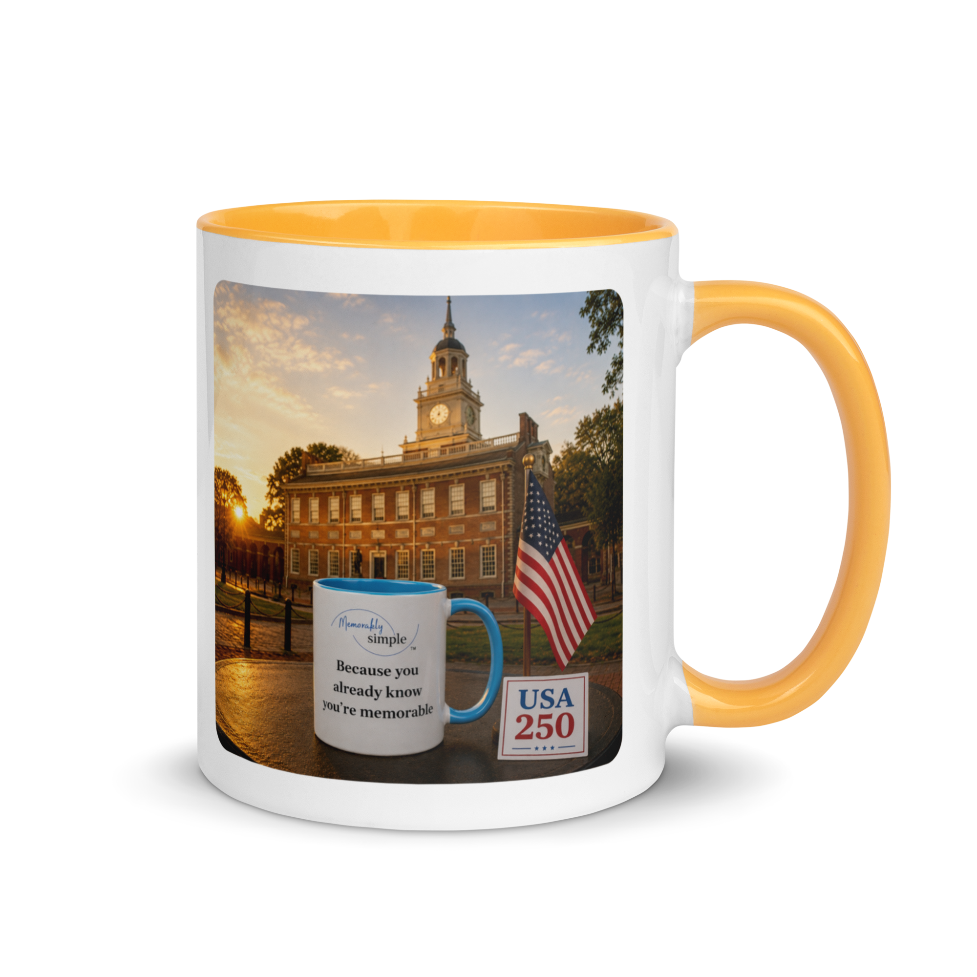 America 250: Independence Hall Sunrise Mug
