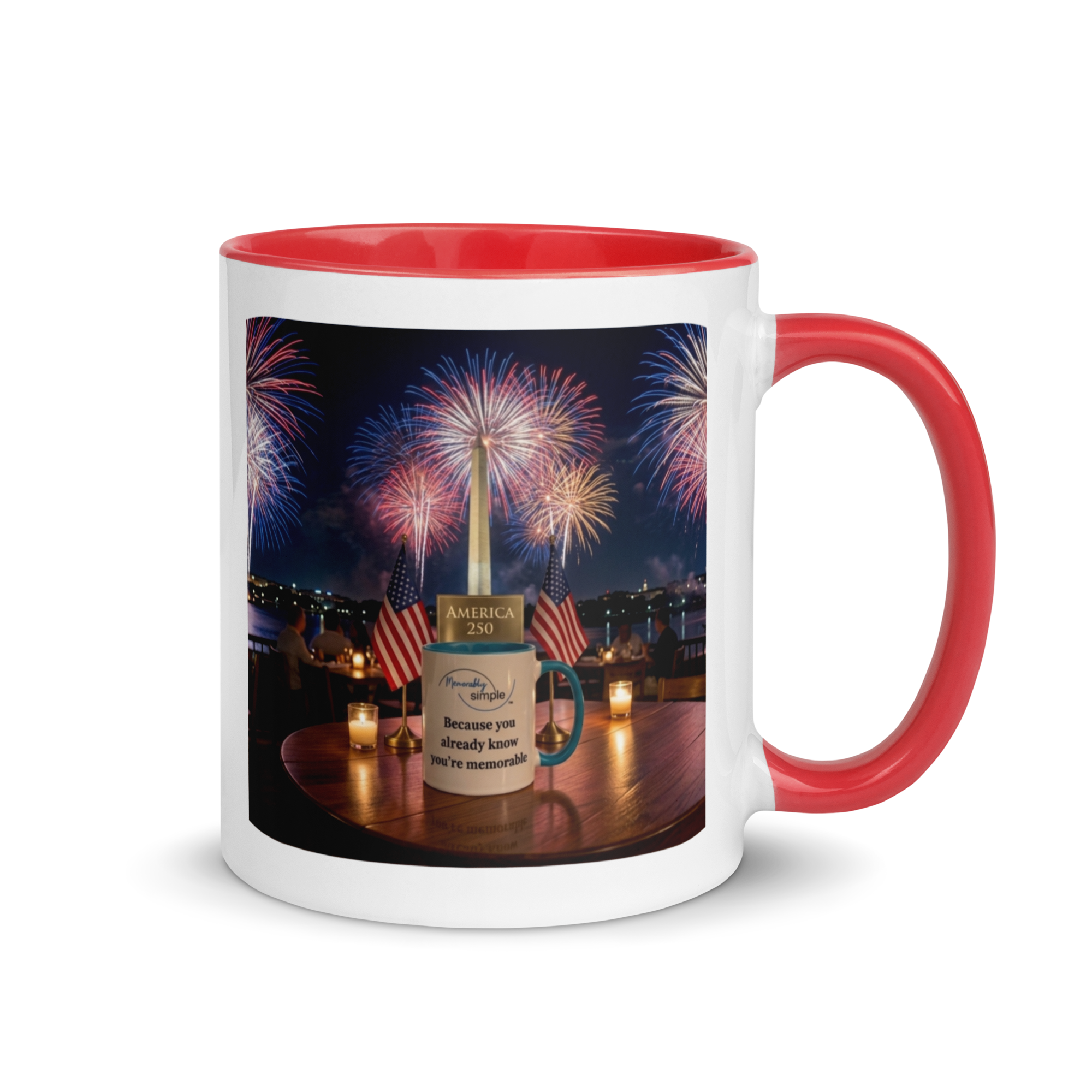 America 250: Washington Monument Fireworks Mug