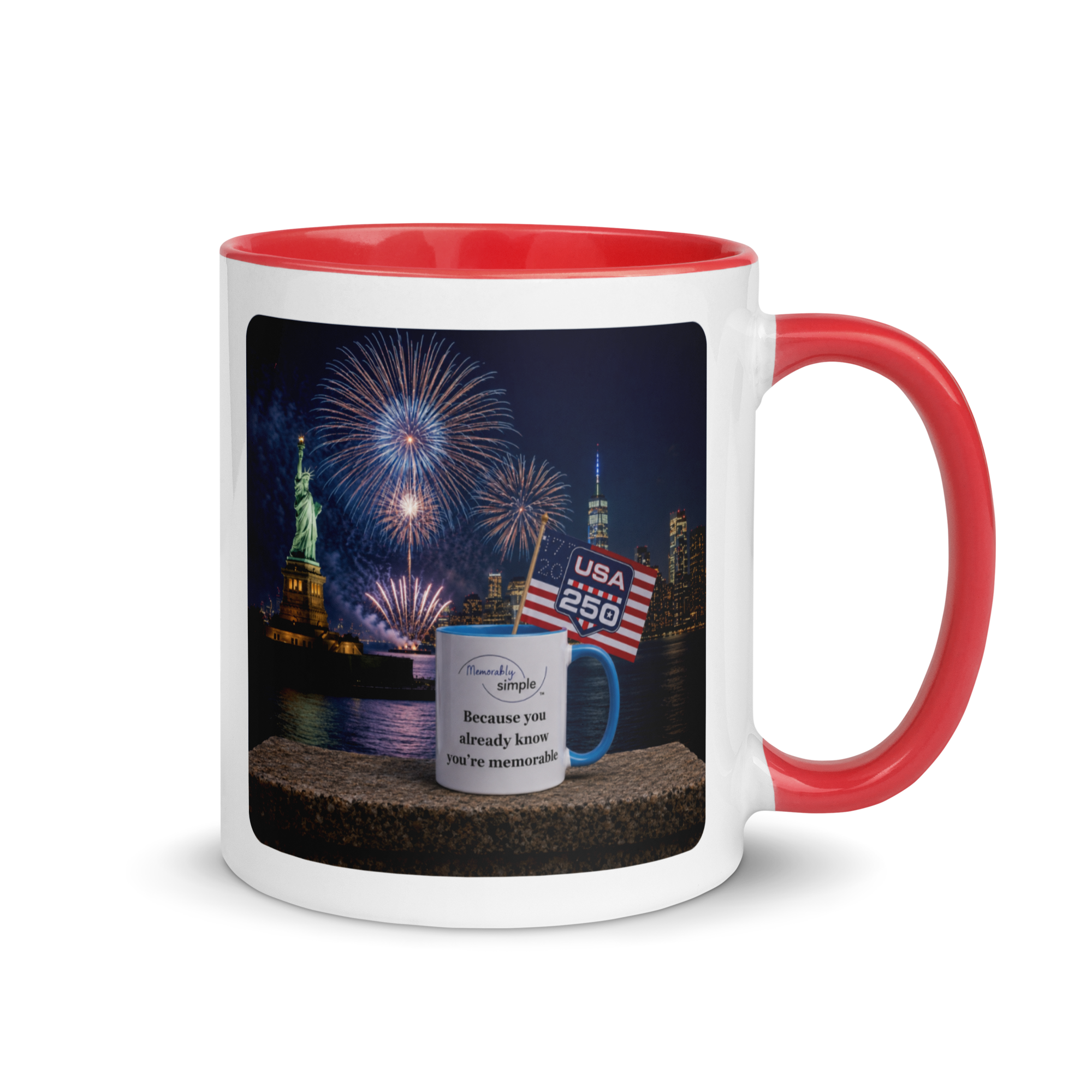 America 250: Statue of Liberty Fireworks Mug