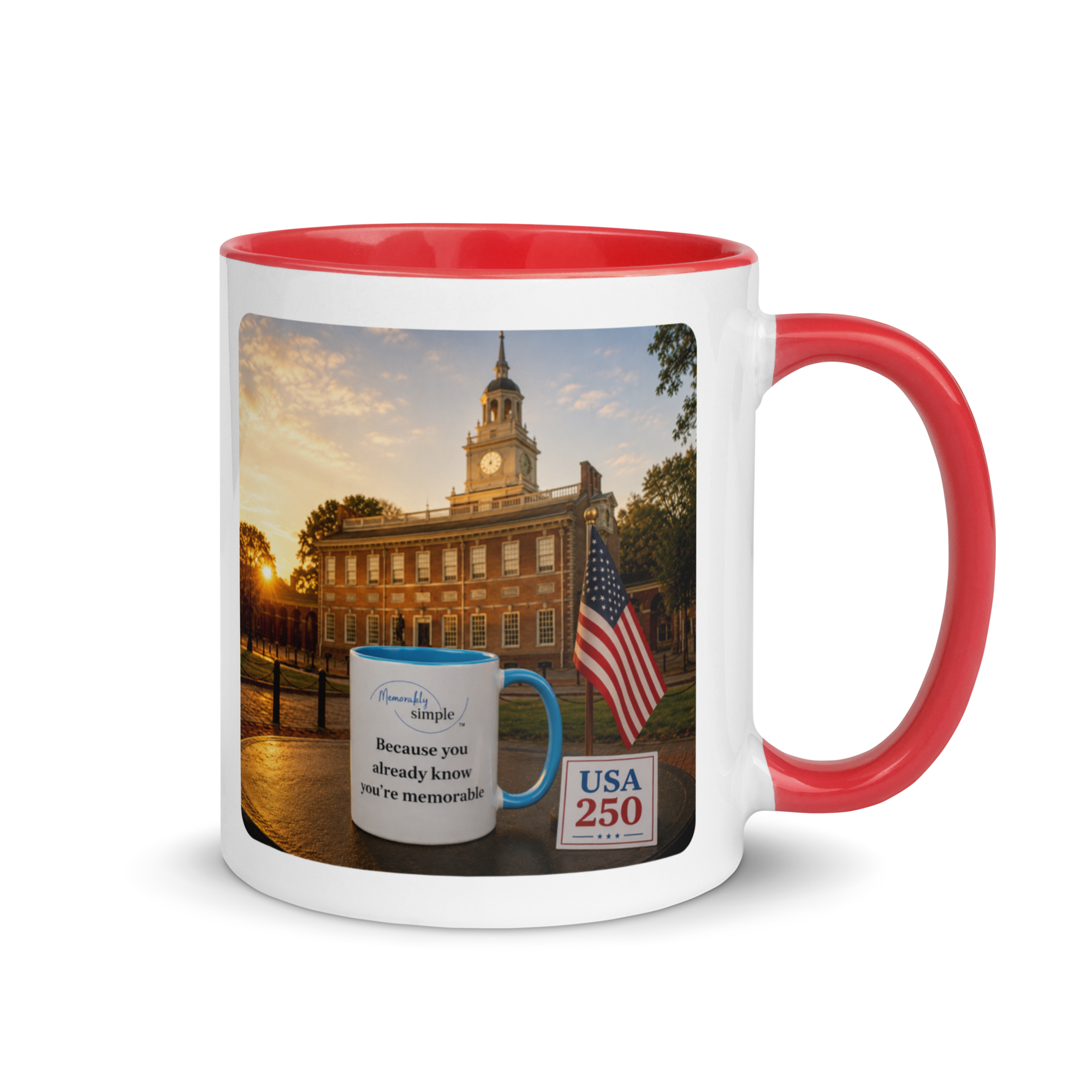 America 250: Independence Hall Sunrise Mug