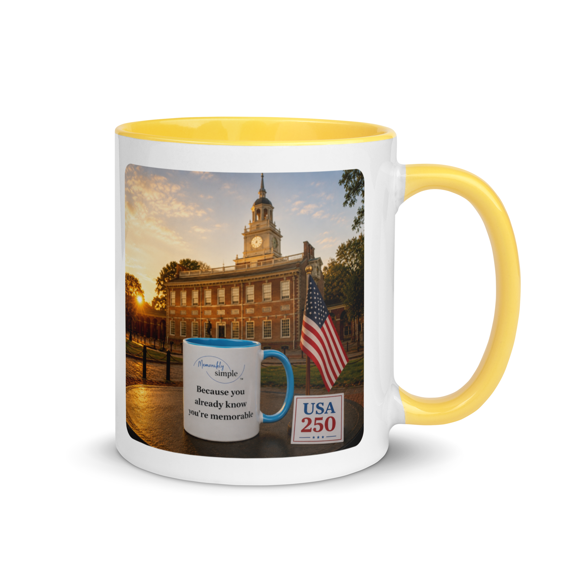 America 250: Independence Hall Sunrise Mug